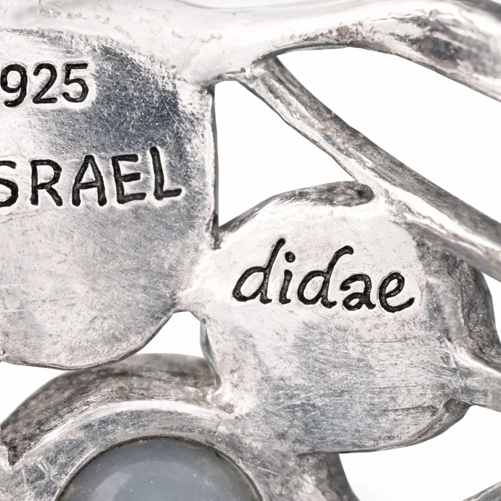 Artisan Israeli Sterling Silver Statement Ring ✨ DIDAE Modernist Design